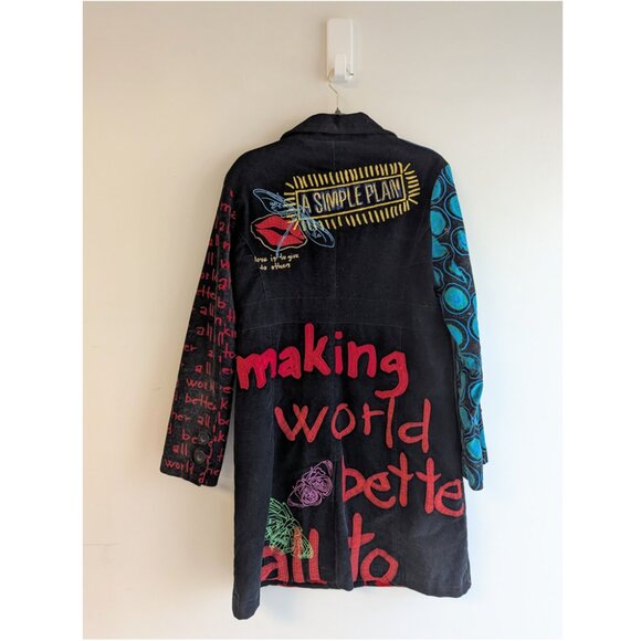 Desigual Velvet Coat - Picture 3 of 16